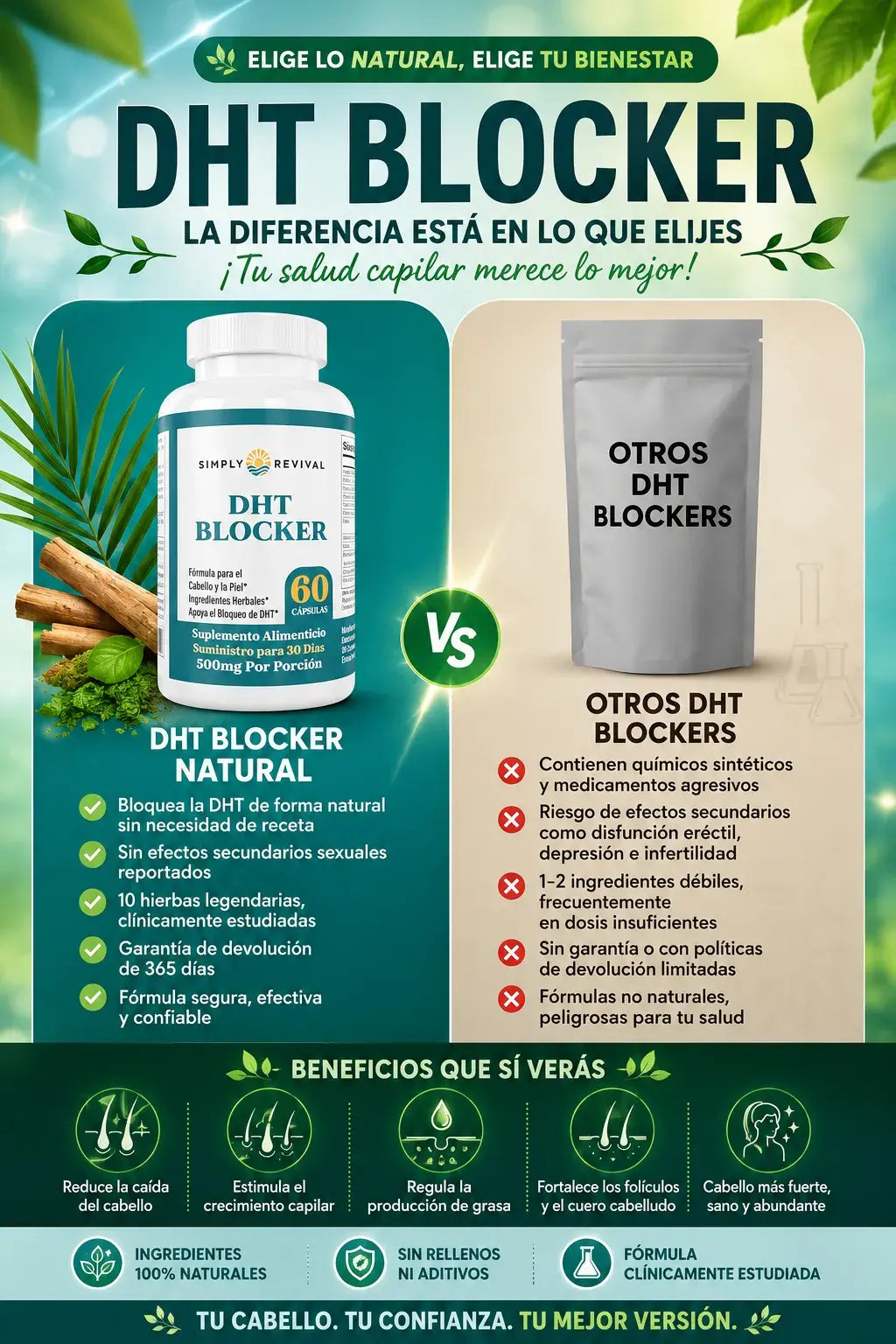 Compra DHT Blocker y llévate una Mascarilla Fino GRATIS! 🎁