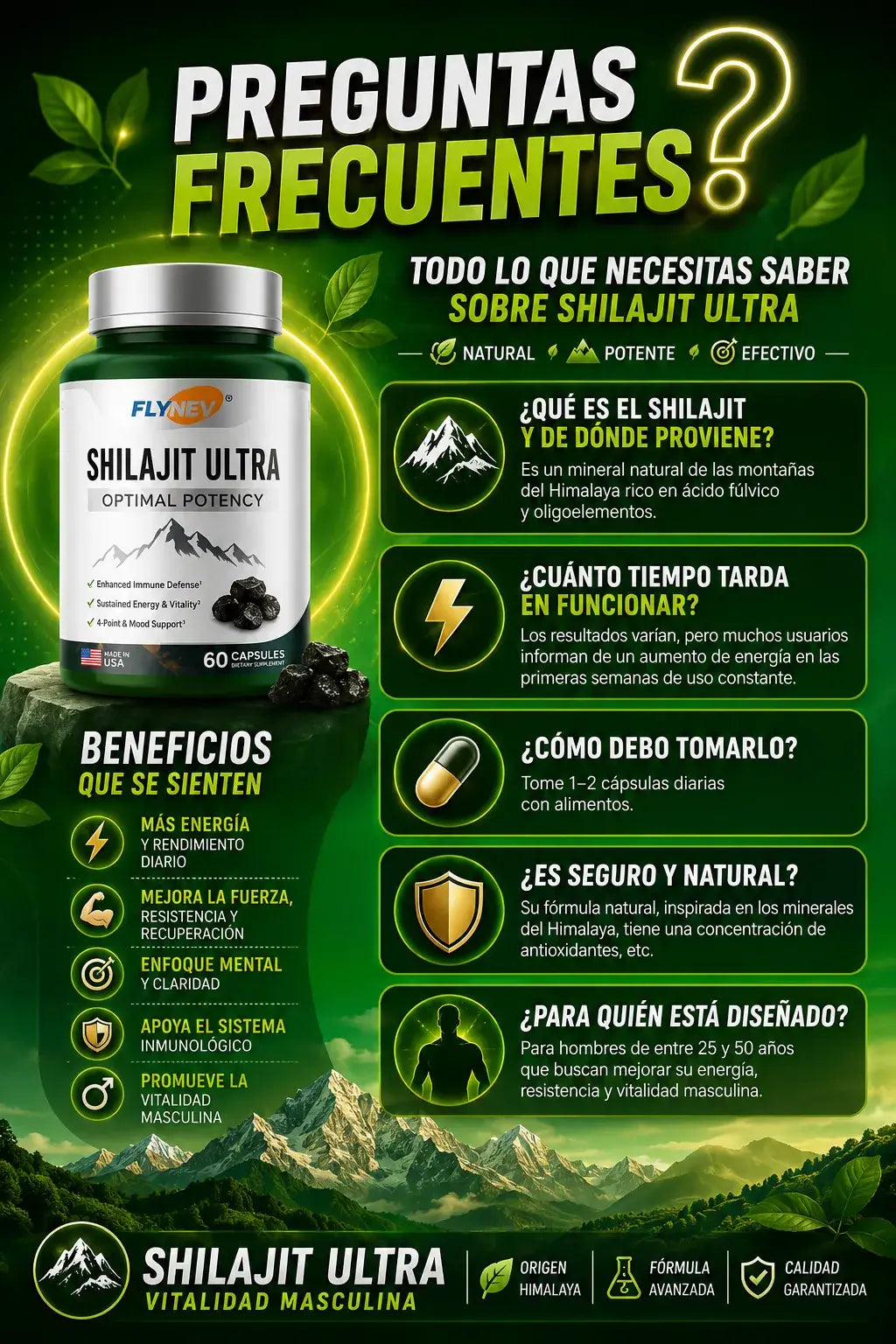 Shilajith Ultra- Recupera tu potencial natural