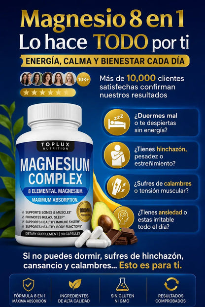 Magnesio Complex-recupera tu energía y bienestar todos los días
