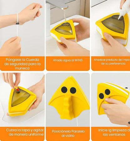 Wins®️ Limpiador Magnético Inteligente de vidrios y ventanas
