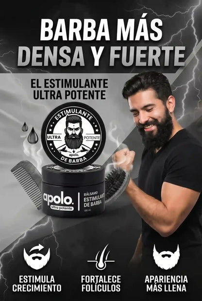 Apolo Ultra Potente: Tu barba más poblada y fuerte.