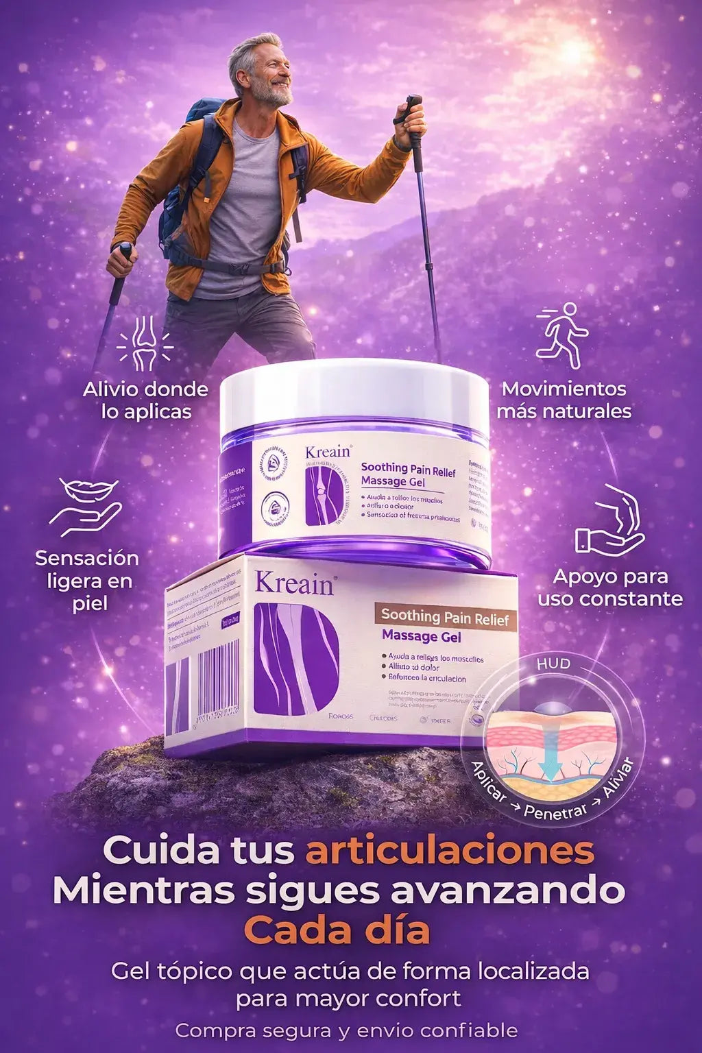 KreainFlex® – Gel Articular de Alivio Inmediato 🍃✨