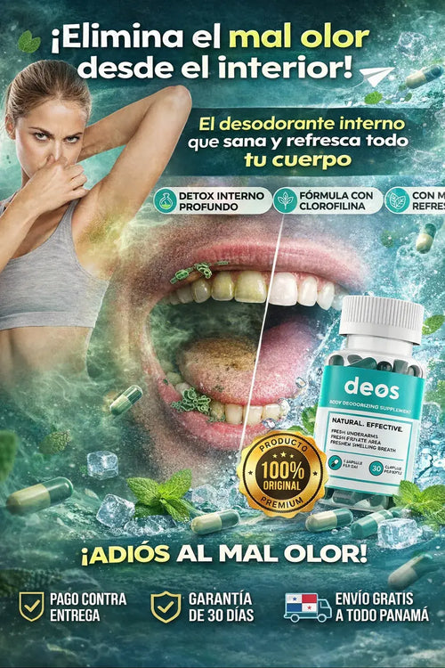 DEOS® Elimina el mal olor, desodorante natural desde el Interior