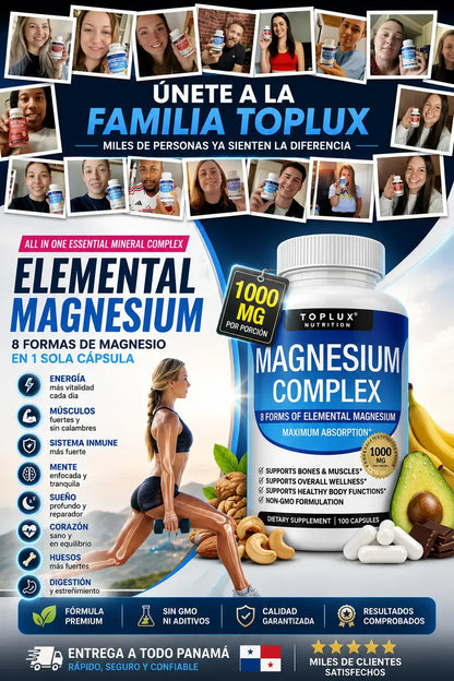 Magnesio Complex-recupera tu energía y bienestar todos los días