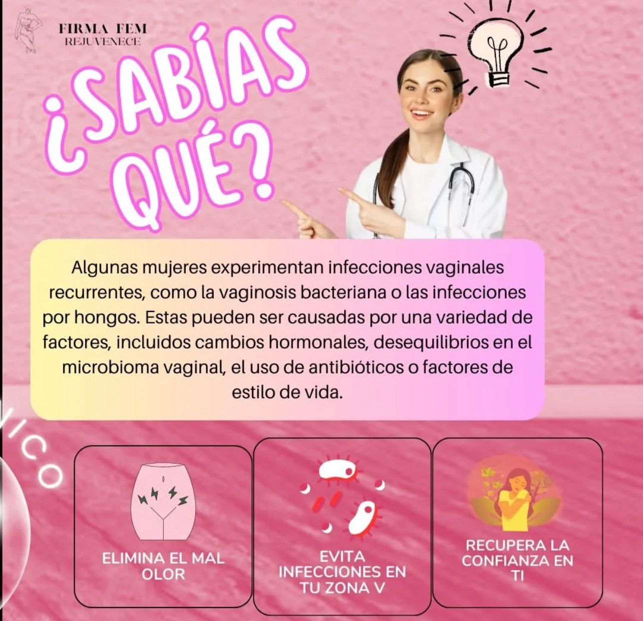 👩🌸Firma Fem- Reafirmante de Zona V Lujo y Cuidado Íntimo en su Máxima Expresión 💖