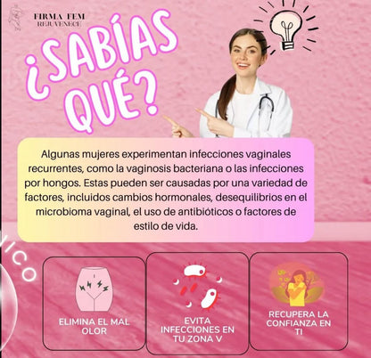 👩🌸Firma Fem- Reafirmante de Zona V Lujo y Cuidado Íntimo en su Máxima Expresión 💖