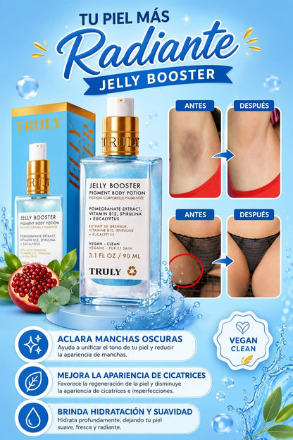 Truly Jelly Booster💙, Piel luminosa, sin manchas ni irritación