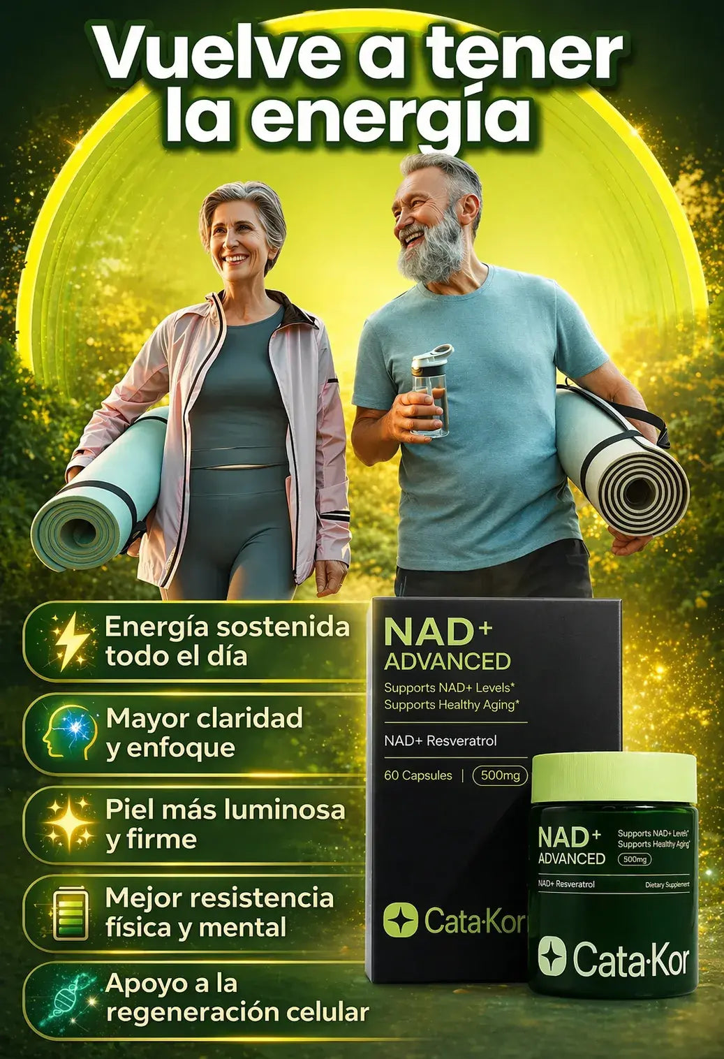 NAD+ Vital® Advanced - Recupera Tu Vitalidad y Juventud de Manera Natural