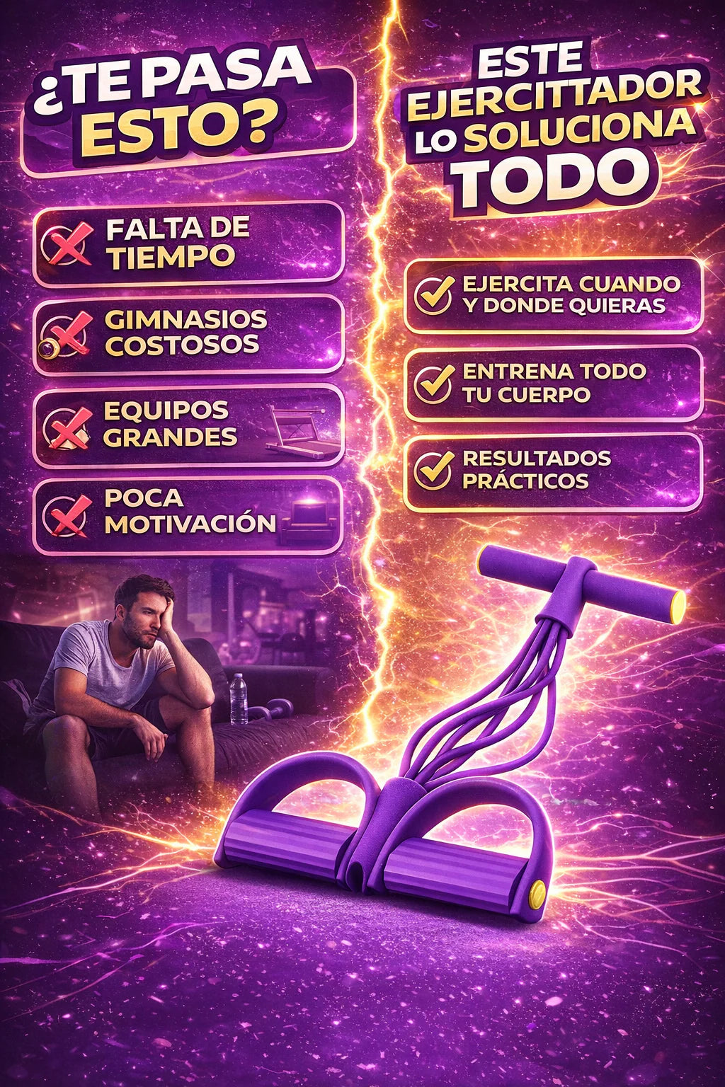 PowerFlex Pro™ Bandas de resistencia elástica para Entrenar todo tu cuerpo