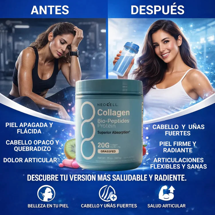 Colágeno NeoCell® Reafirma tu piel y fortalece tu cabello, uñas y articulaciones