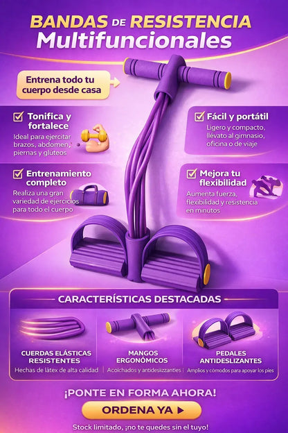 PowerFlex Pro™ Bandas de resistencia elástica para Entrenar todo tu cuerpo