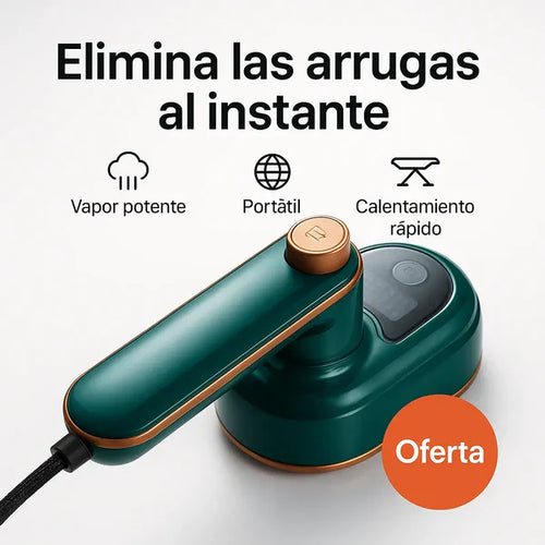 🚨 NUEVA EDICIÓN PRO – MINI PLANCHA DE VAPOR COMPACTA Y POTENTE