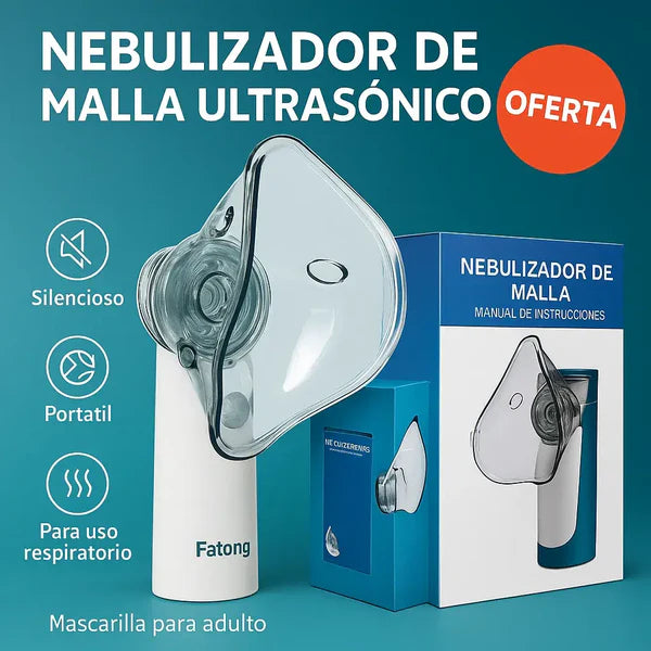 💨 Nebulizador Portátil Ultrasónico Pro + Kit Familiar: ¡Recarga USB/Batería! 🔋