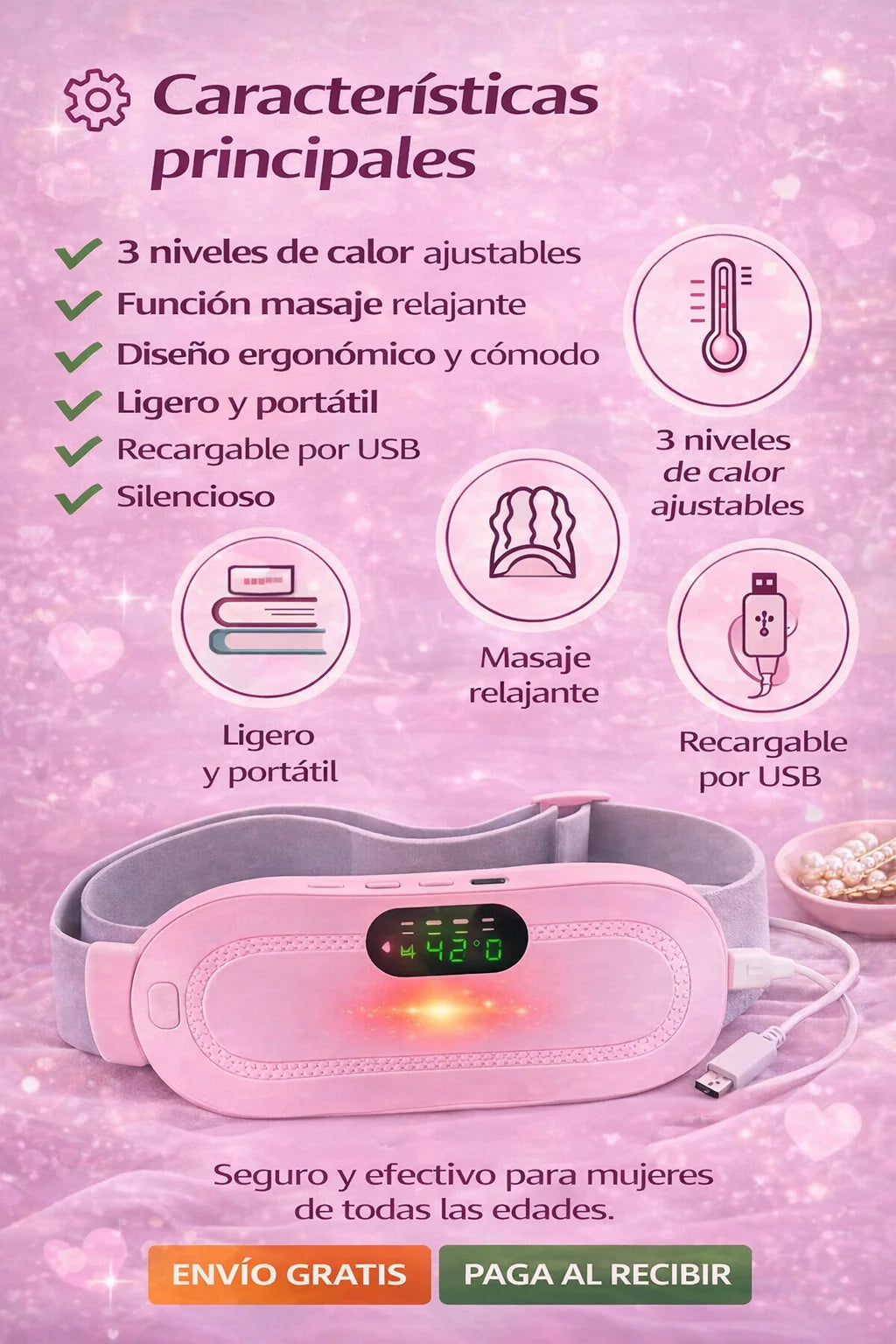 💖Cinturón Térmico Inteligente para Alivio y Bienestar Diario