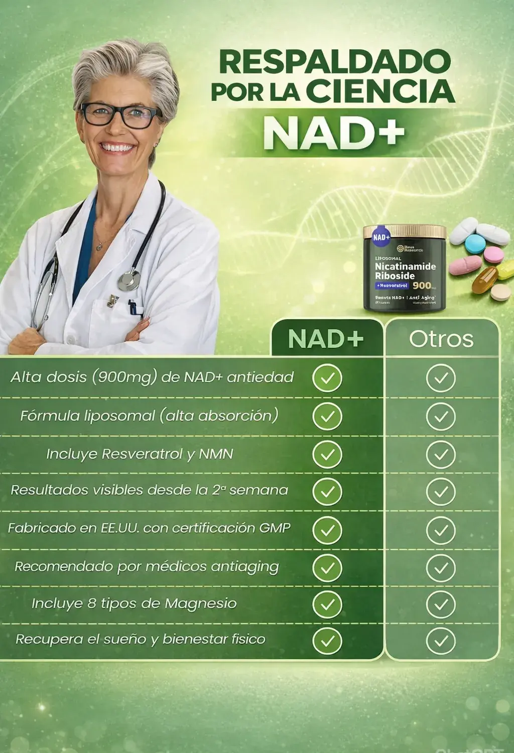 NAD+ Vital™ No Es Magia, Es Energía Celular - Recupera Tu Vitalidad y Juventud Natural