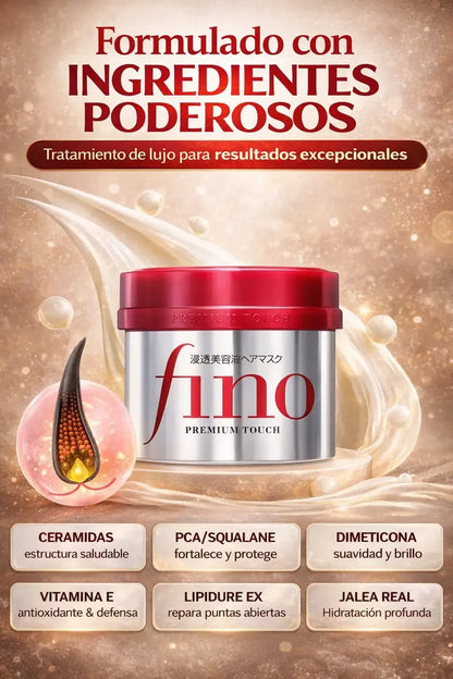 Touch Hair Mask Fino Premium – La Mascarilla Japonesa que Repara, Nutre y Devuelve el Brillo Intenso a tu Cabello