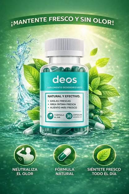 DEOS® Elimina el mal olor, desodorante natural desde el Interior