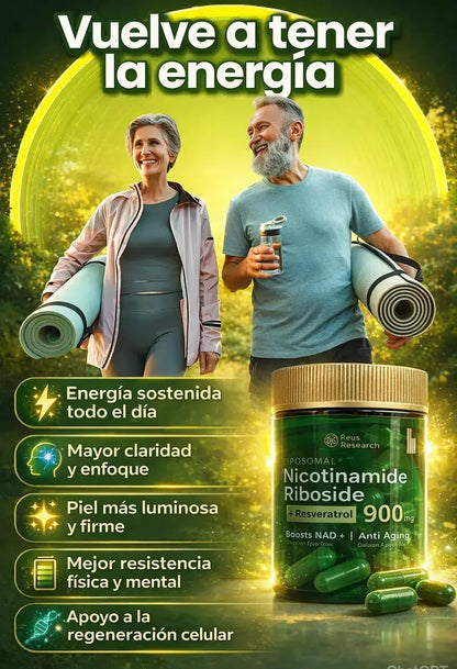 NAD+ Vital™ No Es Magia, Es Energía Celular - Recupera Tu Vitalidad y Juventud Natural