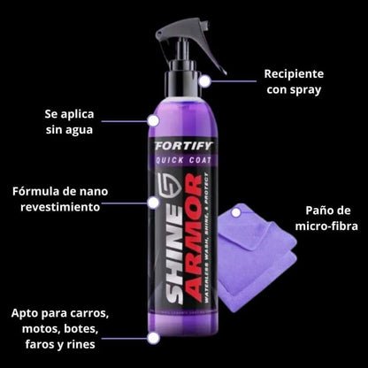 🛡️Spray Premium Cerámico Restaurador de Pintura: Brillo y Eliminación de Rasguños 🛡️🚘