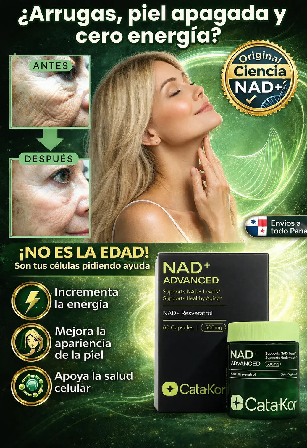 NAD+ Vital® Advanced - Recupera Tu Vitalidad y Juventud de Manera Natural