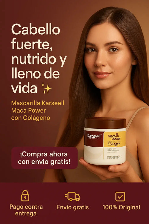 Tratamiento capilar de lujo con colágeno y 100% natural, hidratación y brillo profesional.