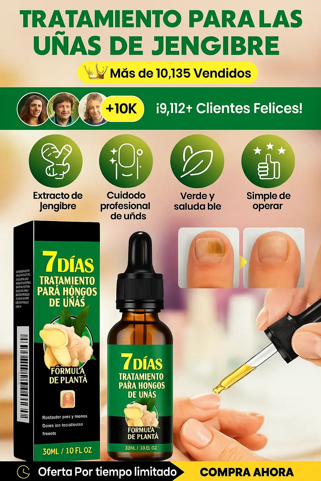✨Jaysuing 7 Days Serum: Despídete de los hongos y luce uñas perfectas 💅