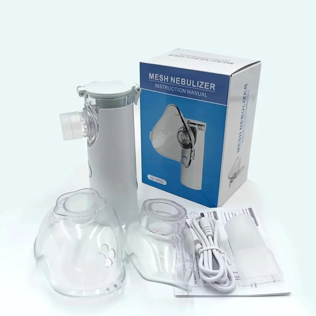 💨 Nebulizador Portátil Ultrasónico Pro + Kit Familiar: ¡Recarga USB/Batería! 🔋