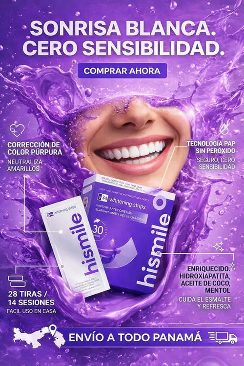Hismile Tiras Blanqueadoras Dentales con Resultados en 30 Minutos