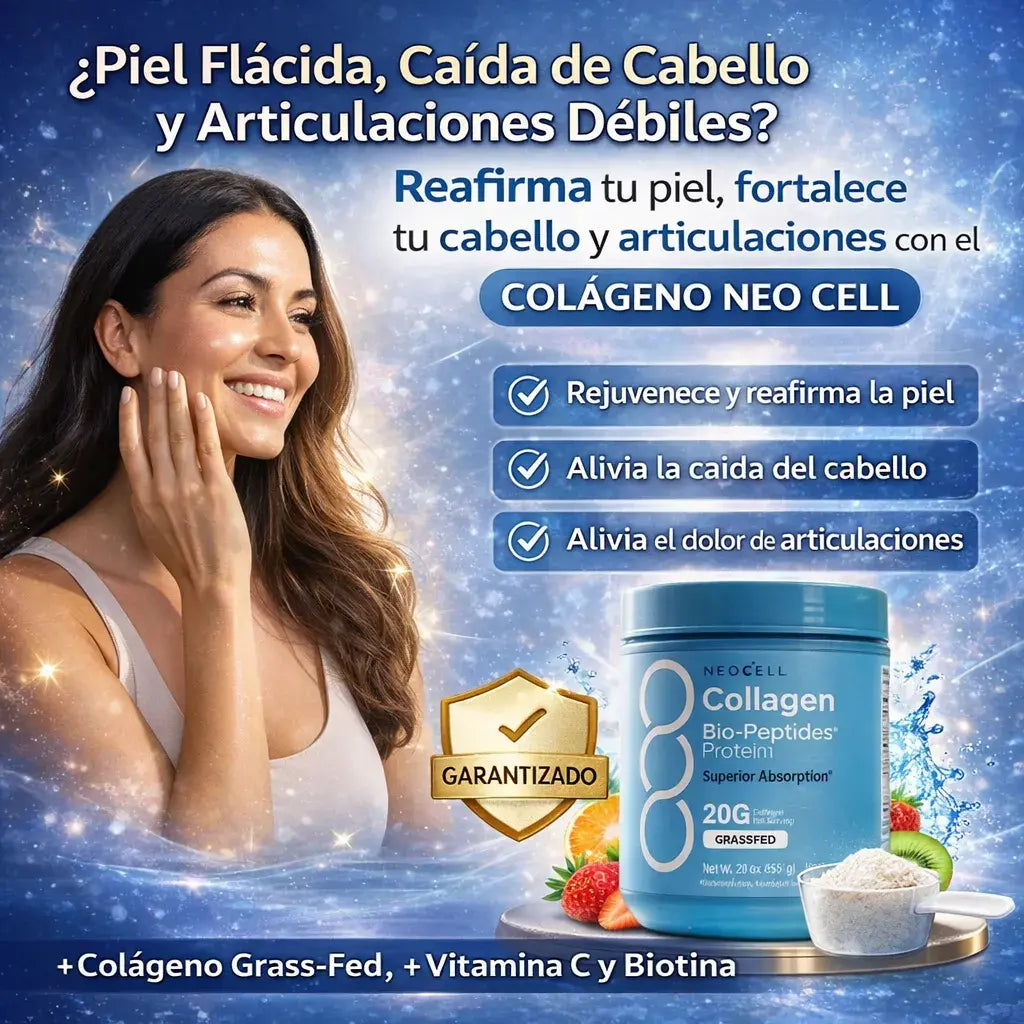 Colágeno NeoCell® Reafirma tu piel y fortalece tu cabello, uñas y articulaciones