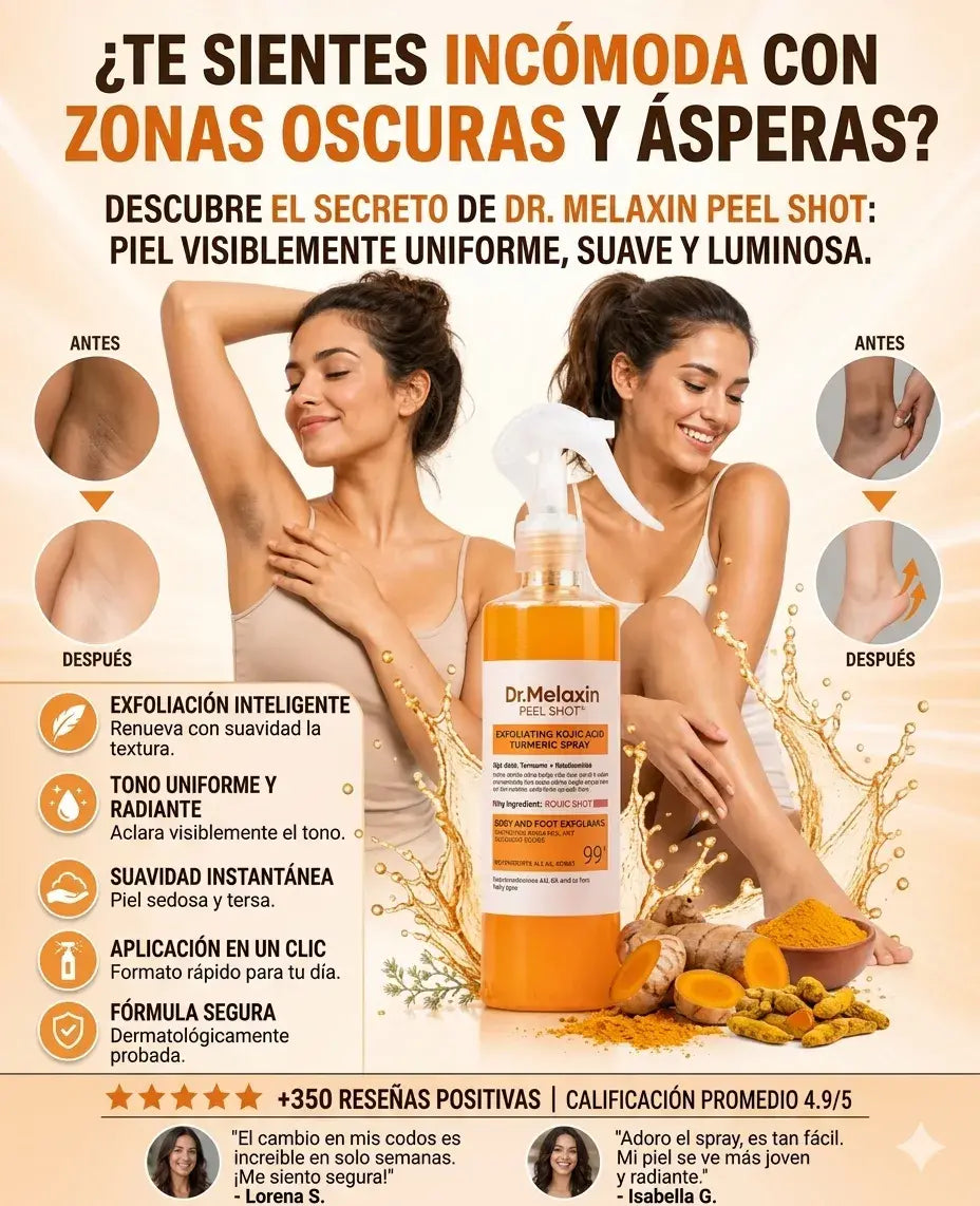 Dr.Melaxin Peel Shot® Despídete de las zonas oscuras y recupera una piel suave y luminosa