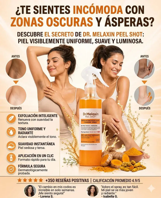 Dr.Melaxin Peel Shot® Despídete de las zonas oscuras y recupera una piel suave y luminosa