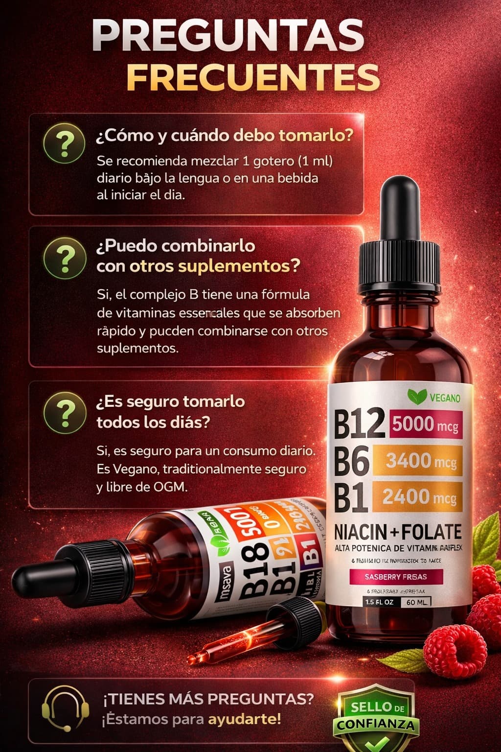 Complejo Vitamínico B 5 en 1 - recupérate desde adentro