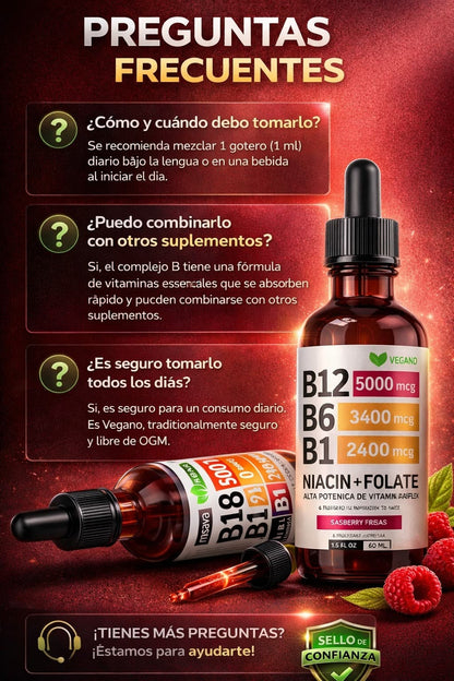 Complejo Vitamínico B 5 en 1 - recupérate desde adentro