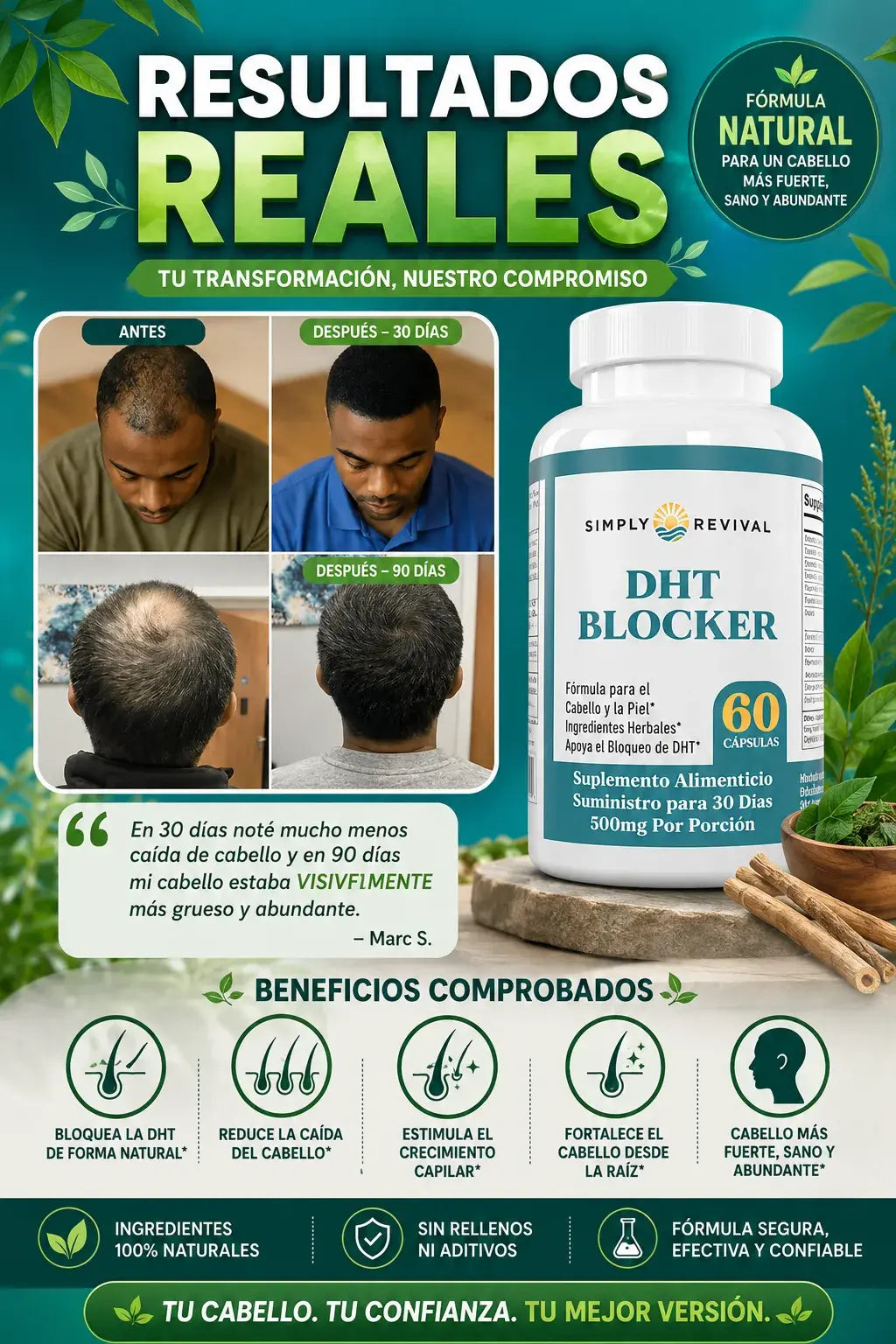 Compra DHT Blocker y llévate una Mascarilla Fino GRATIS! 🎁
