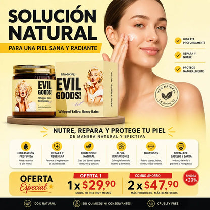 🐝Evil Good® – Crema de Sebo de Res para una Hidratación Profunda y Restauradora✨