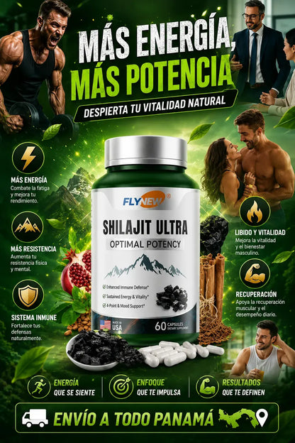 Shilajith Ultra- Recupera tu potencial natural