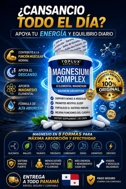 Magnesio Complex-recupera tu energía y bienestar todos los días