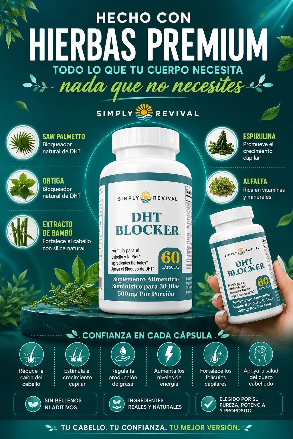 Compra DHT Blocker y llévate una Mascarilla Fino GRATIS! 🎁