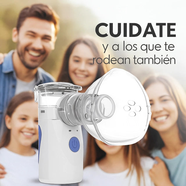 💨 Nebulizador Portátil Ultrasónico Pro + Kit Familiar: ¡Recarga USB/Batería! 🔋