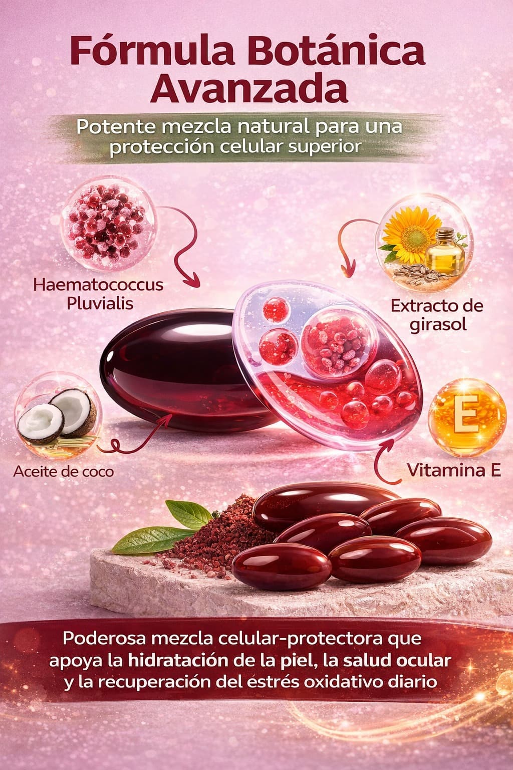 Astaxantina® 12 Mg Cuida tu piel, ojos y células desde hoy