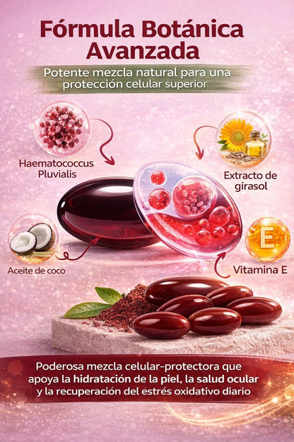 Astaxantina® 12 Mg Cuida tu piel, ojos y células desde hoy
