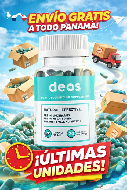DEOS® Elimina el mal olor, desodorante natural desde el Interior