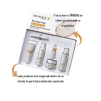 🌸 Increíble Kit Cuidado Facial de Arroz - BIOAQUA!