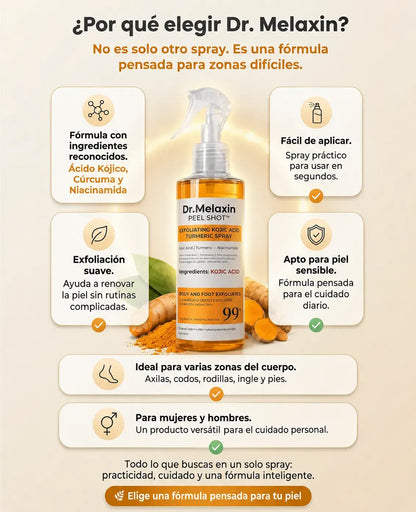 Dr.Melaxin Peel Shot® Despídete de las zonas oscuras y recupera una piel suave y luminosa