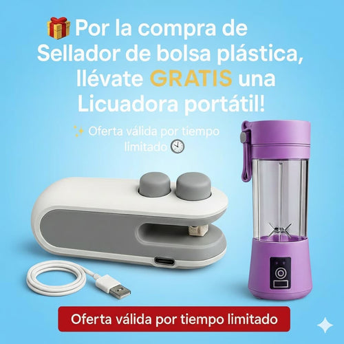 🎁Compra el SellaFit Pro™ y recibe una Licuadora Portátil ¡GRATIS!